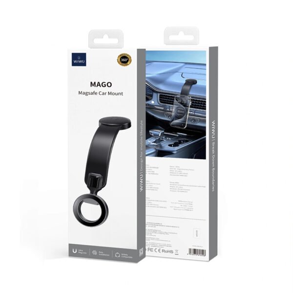 WiWU Wi-CH053 MAGO Magsafe Car Mount -Black - Image 3