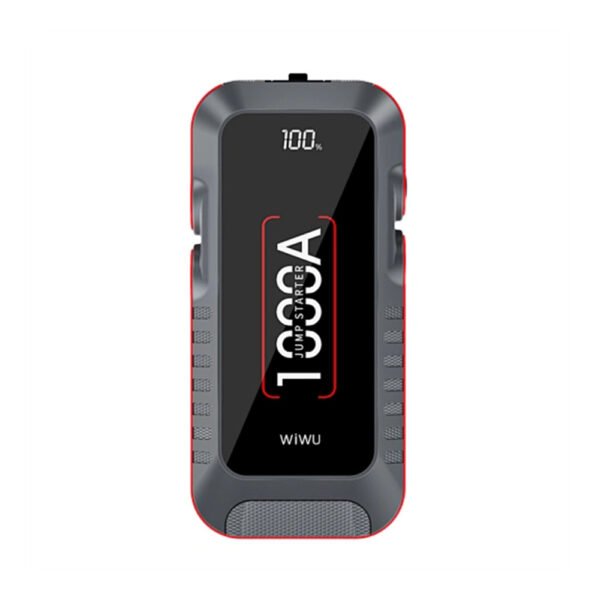 WiWU Wi-JS001 37W 10000mAh LED Lighting Jump Starter -Grey - Image 2