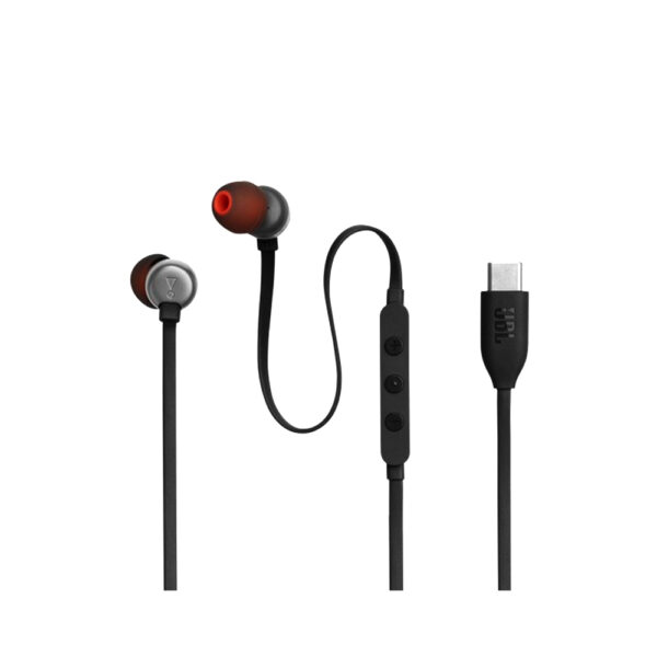 JBL TUNE 310C USB-C Wired Earphone (Black) - Image 4