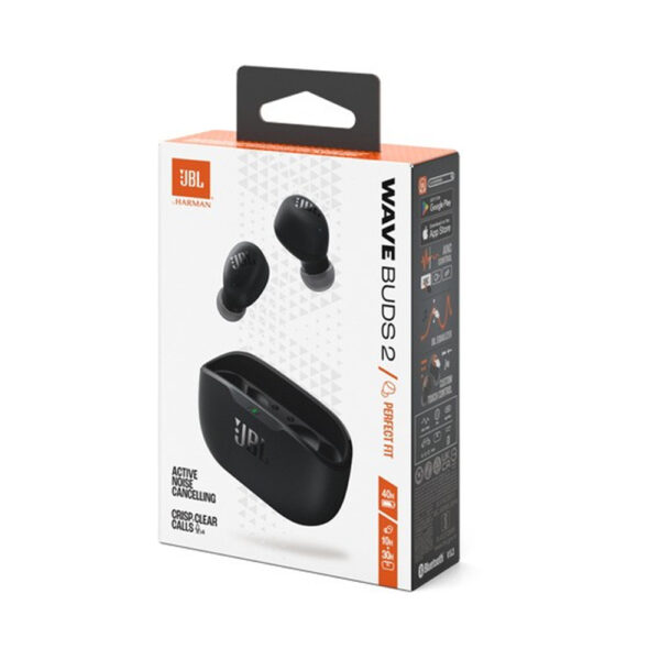 JBL WAVE BUDS 2 Active Noise Cancelling Wireless Earbuds -Black - Image 7