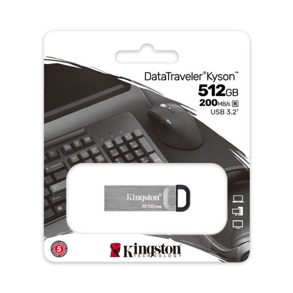 Kingston DTKN/512GB DataTraveler Kyson 512GB 200MB/s USB3.2 Flash Drive - Image 2