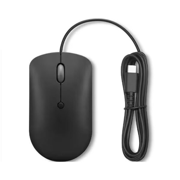 Lenovo 400 MON6UO USB-C Wired Compact Mouse GY51D20875 (Black) - Image 3