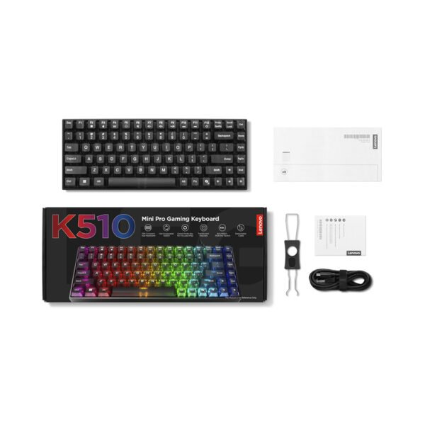 Lenovo K510 Mini Pro AR Layout 70% Wired RGB Mechanical Gaming Keyboard GY41P80867 - Image 4