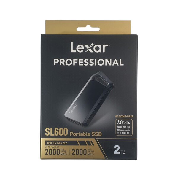 Lexar PROFESSIONAL SL600 2TB Up to 2000MB/s USB-C 3.2 Gen 2x2 Portable SSD - Image 2