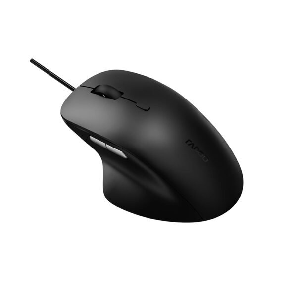 RAPOO N500 Wired Optical Mouse -Black - Image 3