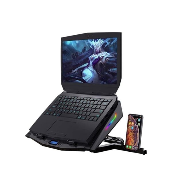 ST STANDARD ICE-07 USB RGB Light LCD Screen Gaming Cooler - Image 2