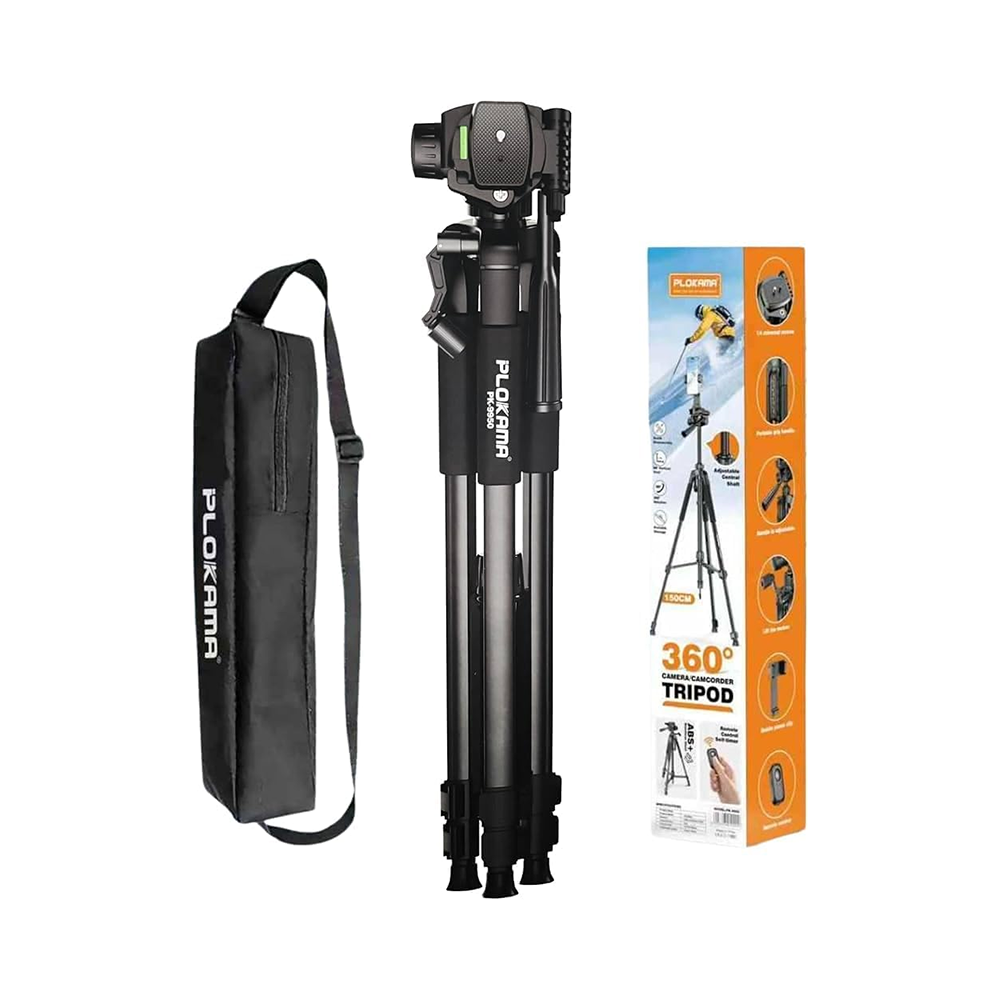 PLOKAMA PK-9950 150cm 360° Camera/Camcorder Tripod