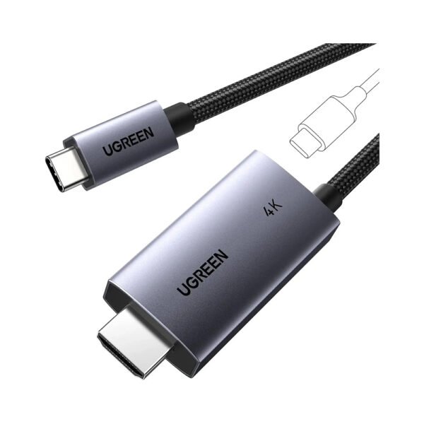 UGREEN 55330 CM675 USB-C to HDMI 4K 60Hz 18Gbps 100W Cable 2m - Image 2