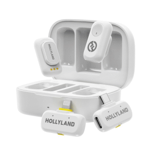 HOLLYLAND LARK A1 Combo Wireless Lavalier Microphone Duo (White)
