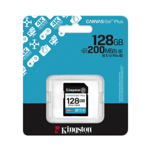 Alternative view of Kingston SDG4/128GB CANVAS Go Plus 128GB 200MB/S V30 SD Card