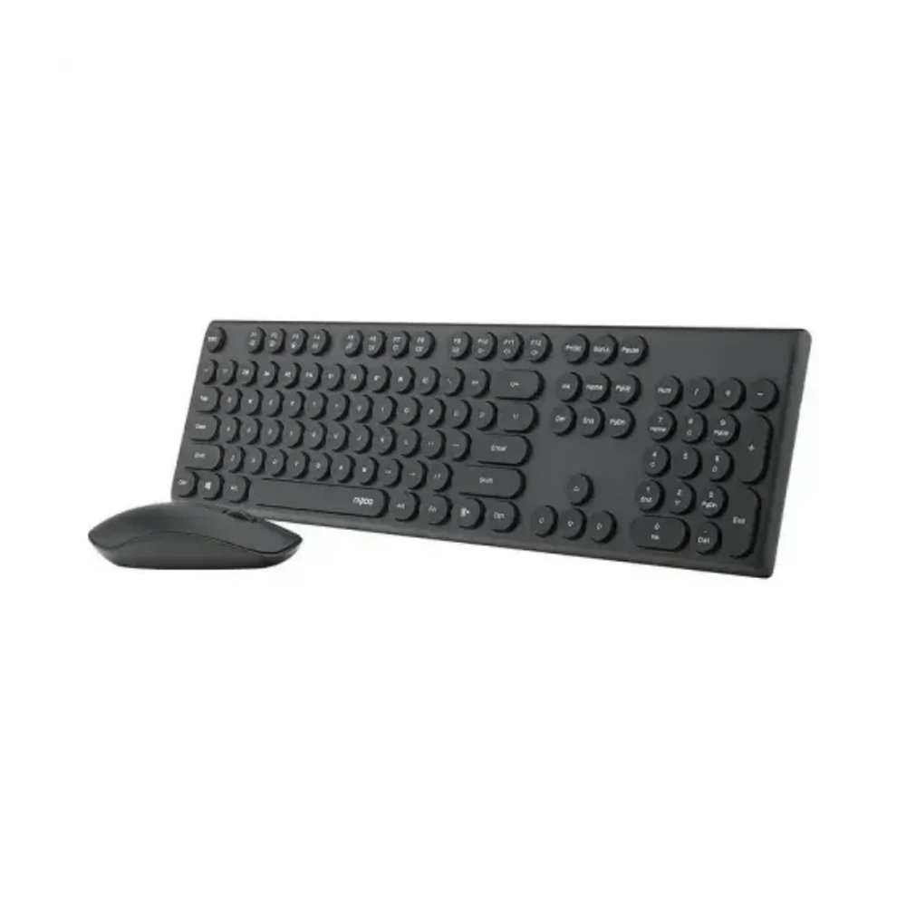 RAPOO X260S Wireless Optical Keyboard and Mouse (Black) - Image 2