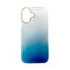 iPhone16- Magic Mask Q SERIES Gold Frame Back Case -Glitter Blue