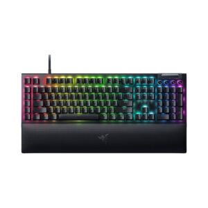 RAZER BLACKWIDOW V4 YELLOW SW Wired Mechanical Gaming Keyboard RZ03-04691800-R3M1 -Black