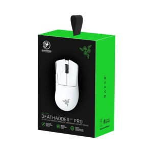 RAZER DEATHADDER V3 Pro White Edition Ultra-Lightweight Wireless Ergonomic ESPORTS Gaming Mouse RZ01-04630200-R3G1 (White) - Image 4