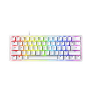RAZER HUNTSMAN MINI MERCURY 60% PURPLE SW Wired Optical Gaming Keyboard RZ03-03390300-R3M1 (White)