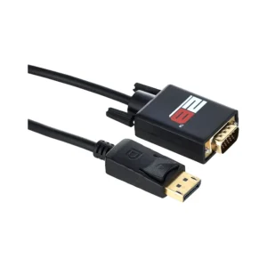 2B DC605 DisplayPort(DP) Male to VGA Male Cable 1.8m (Black)