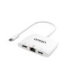 Onten OTN-UC552D 3-in-1 USB-C to (1xRJ45 + 1xUSB2.0 + 1xUSB3.0) (White)