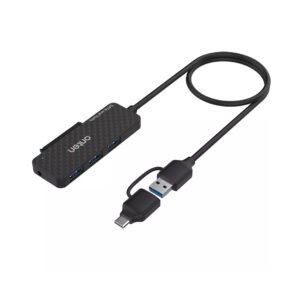 Onten OTN-UCA312 5-in-2 USB-A/USB-C to SATA Adapter with 3xUSB3.0 Hub