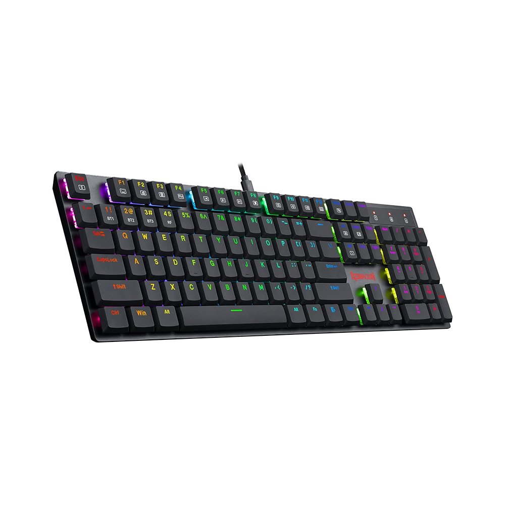 Open Box REDRAGON APAS Blue SW Wired Mechanical Gaming Keyboard K535-KB (Black)