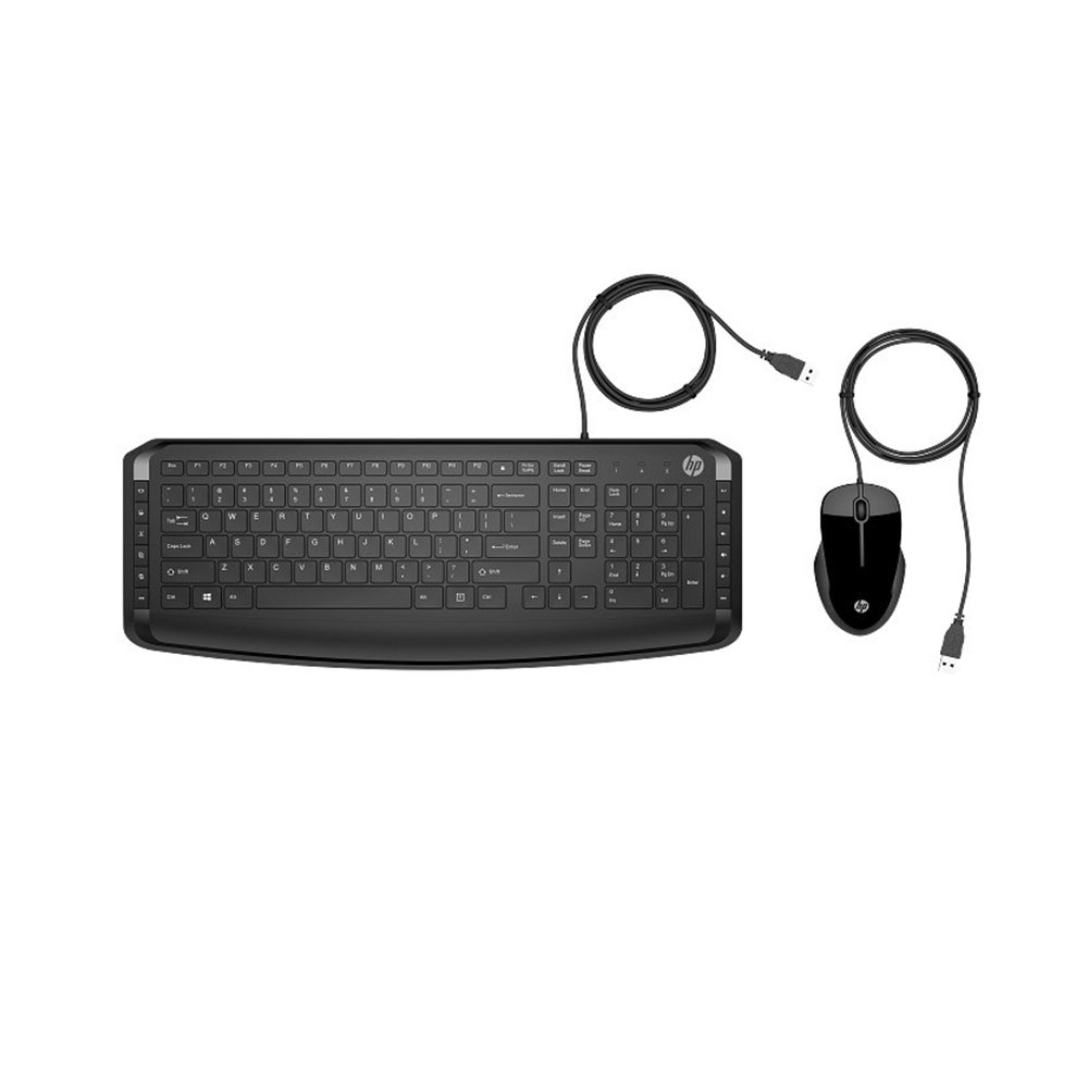 hp 200 Pavilion Wired Keyboard and Mouse 9DF28AA#ABV (Black)