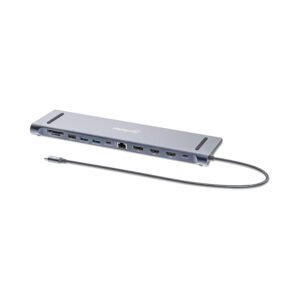 manhattan 190305 CV379 100W USB-C PD 12-in-1 Triple Monitor 4K Docking Station / Multiport Hub