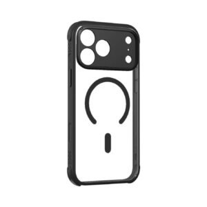 iPhone17ProMax- momax MAAP25XLD CaseFORM AiR Shock Resistant Magnetic Case (Transparent/Black)