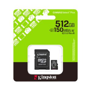 Alternative view of Kingston SDCS3/512GB CANVAS Select Plus 512GB 150MB/S Micro SD Card