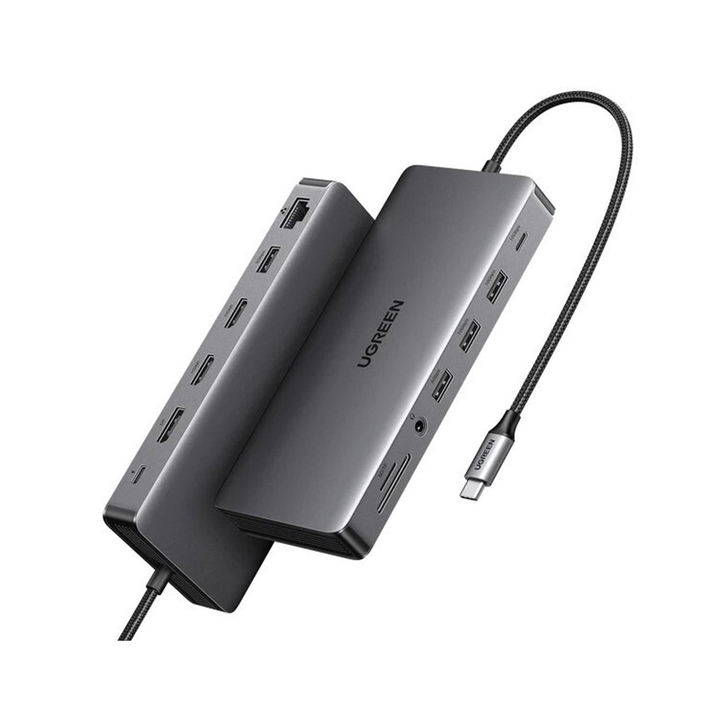 UGREEN 15978 CM681 13-in-1 USB-C Multifunction Adapter Hub 4K 60Hz 10Gbps 100W (Grey)