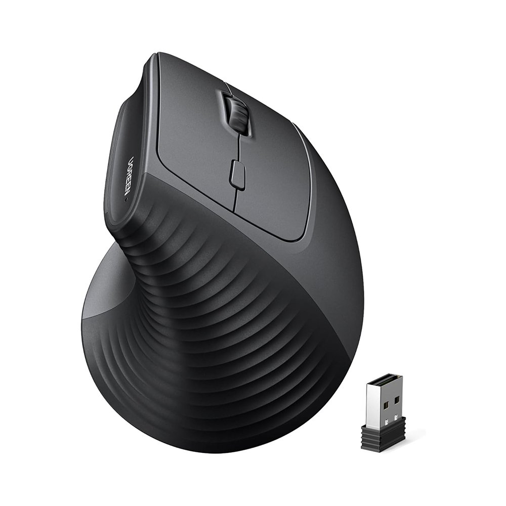 Open Box UGREEN 55916 M571 Wireless Vertical Mouse (Black)
