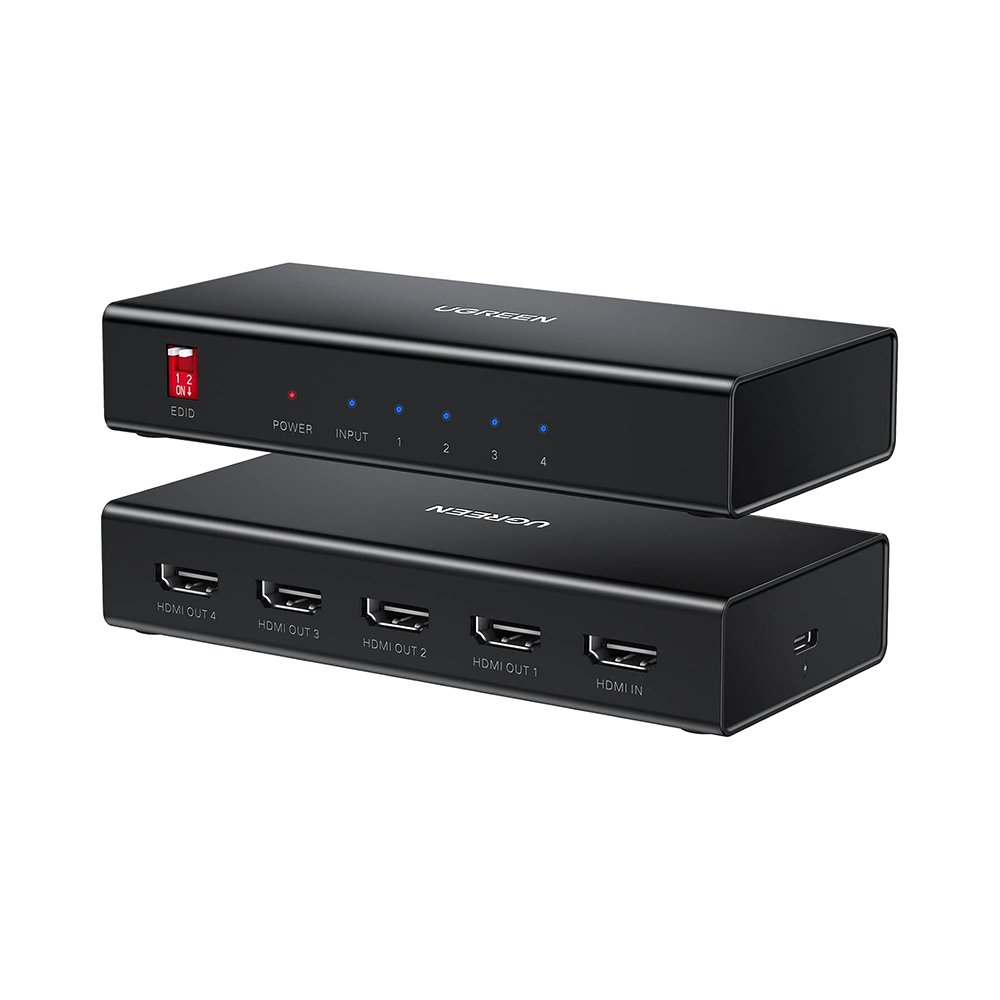 UGREEN 90514 CM570 HDMI Splitter 1-in 4-Out 4K 60Hz (Black)