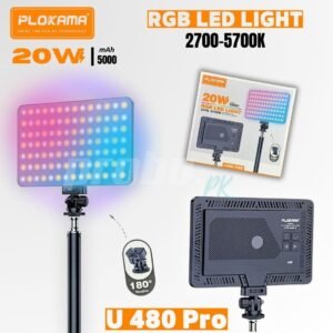 Alternative view of PLOKAMA U480 PRO 20W 500mAh 2700-5700K RGB LED Light