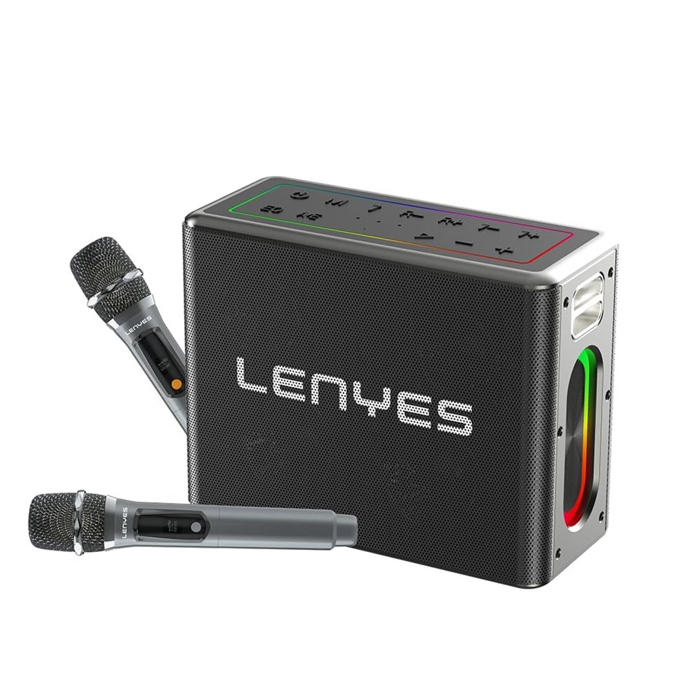 LENYES S861 RGB KARAOKE Party Speaker (Black)