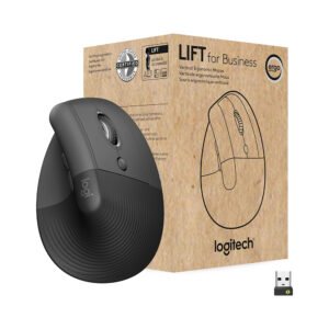 Logitech® LIFT for Business Vertical Ergonomic Wireless Mouse 910-006494 (Black)