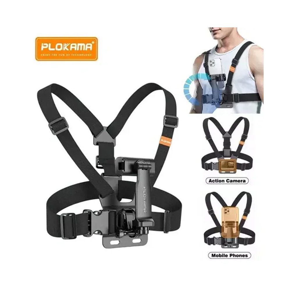 PLOKAMA CX-10 Chest Mount Camera Holder (Black) - Image 2