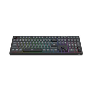 Alternative view of REDRAGON CRUX Full Size Wired RGB Membrane Gaming Keyboard K518-RGB-GB (Black)