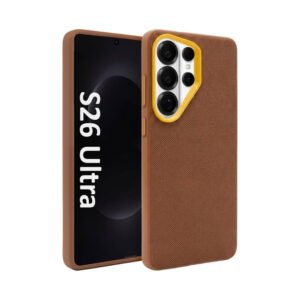 SAMSUNG S26Ultra- Vegan Leather Case (Brown)