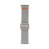 Smart Watch 22mm- Fabric Strap -Silver/Orange