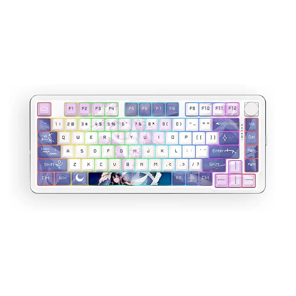 REDRAGON CYRUS PRO 75% Gasket RGB 3-Modes Mechanical Gaming Keyboard with Knob K681ACG-RGB-PRO