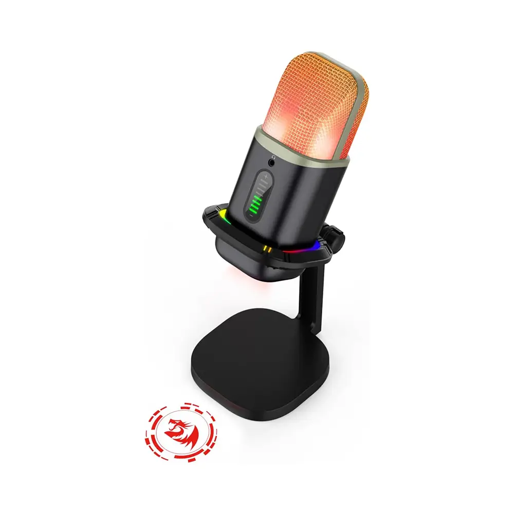 REDRAGON ECHOWAVE Dynamic Light Effect RGB Microphone GM305 (Black) - Image 3