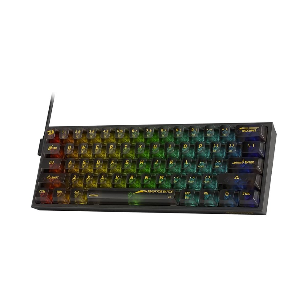 REDRAGON FIZZ RGB Crystal SW Wired Mechanical Gaming Keyboard K617CTB-RGB (Black)