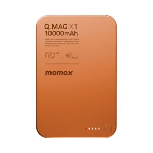 momax IP117AM Q.MAG X1 10000mAh 15W Magnetic Wireless Battery Pack 13mm Ultra Slim (Orange)