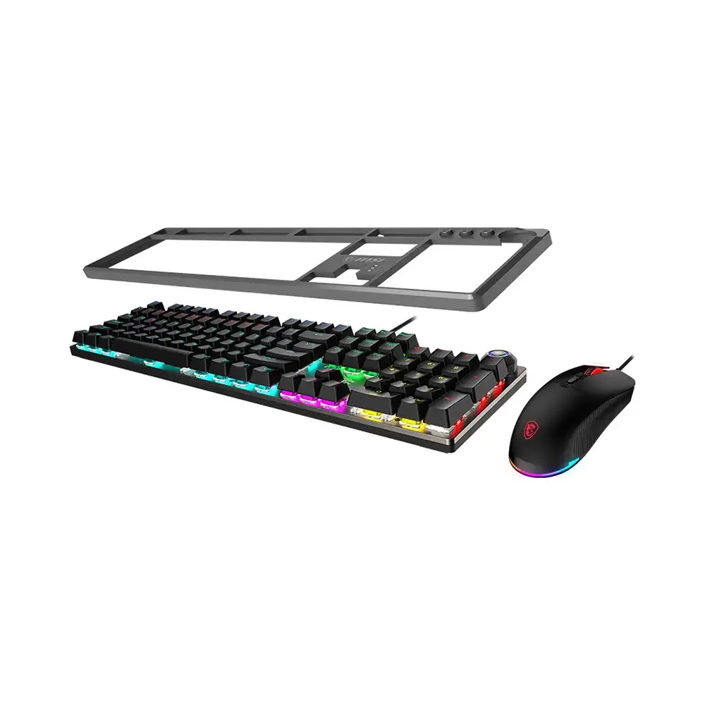 msi FORGE GK310 COMBO AR Layout Wired Red Backlit Gaming Keyboard and Mouse (Black) - Image 3
