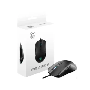 msi FORGE GM320 Wired RGB Gaming Mouse (Black) - Image 3