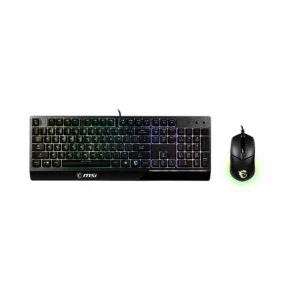 msi VIGOR GK30 COMBO PLUNGER SW AR Layout Wired Mechanical RGB Gaming Keyboard and Mouse (Black)