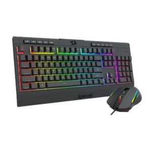 REDRAGON GAMING ESSENTIALS 2-in-1 Wired Keyboard/Mouse Set S151 (Black) - Image 4