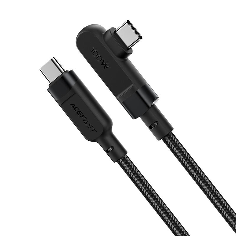 ACEFAST C5-03 USB-C to USB-C 100W Right Angle Charging Cable 2.0m (Black) - Image 3