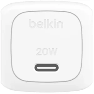 Alternative view of belkin BoostCharge 20W Compact USB-C Wall Charger WCA009kqWH (White)