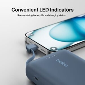 belkin BoostCharge 20W Power Bank 10K with Integrated Cable - Image 12