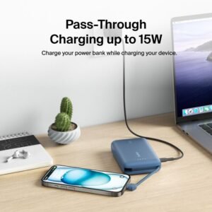 belkin BoostCharge 20W Power Bank 10K with Integrated Cable - Image 11