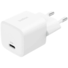 Belkin BoostCharge 25W USB-C Wall Charger WCA012kqWH White with USB-C PD 3.1, PPS Fast Charging, Compact Travel Design, and Safe Charging for iPhone, Samsung Galaxy, Google Pixel, and USB-C Devices